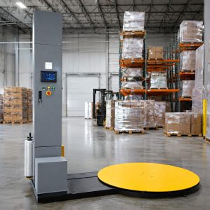 BizAutom BA-K120SE-G3 Economy Stretch Wrap Machine with Integrated Scale & Height Measurement